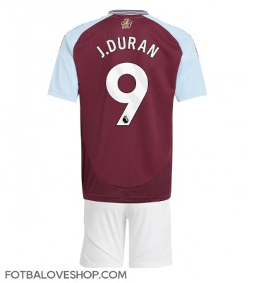 Aston Villa Jhon Duran #9 Dětské Domácí Dres 2024-25 Krátký Rukáv (+ trenýrky)